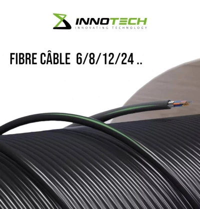 Câble fiber optique à 08 / 12 / 24 Brins Monomode G652.D